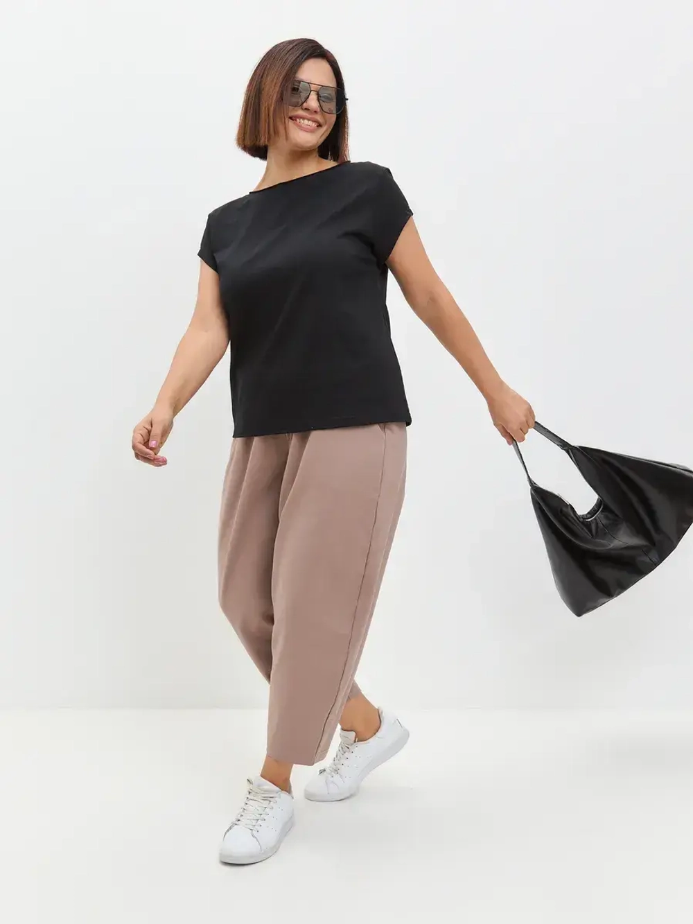 Футболка оверсайз с рукавами крылышками