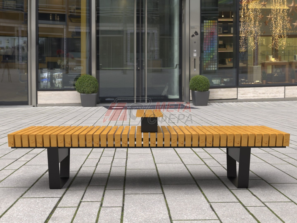 Лавка Rail Road 02 с подлокотником