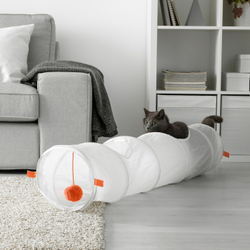 IKEA UTSÅDD  (ИКЕА УТСÅДД)  -  Игровой туннель для кошек, белый/оранжевый