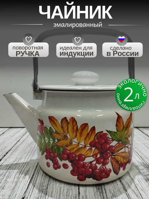 Чайник 2.0л Рябина с27104П2Жм