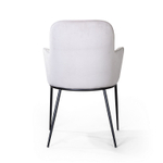 Стул с подлокотниками Barkley, микровелюр серый