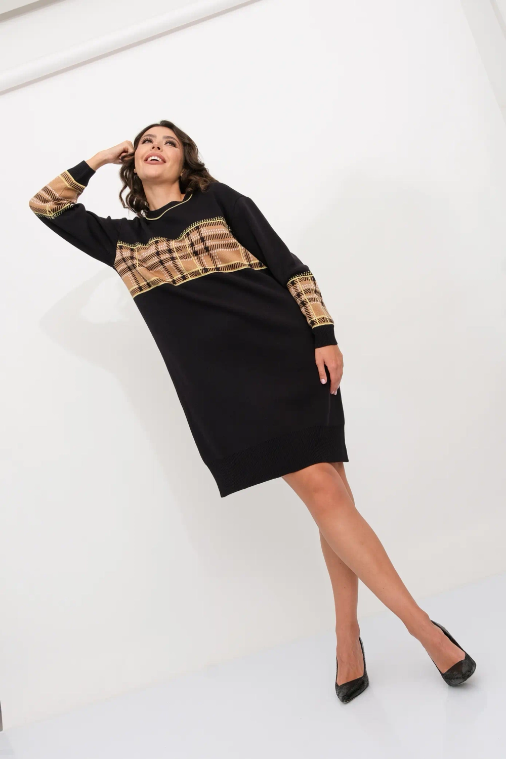 Платье Д 3467/т.синий