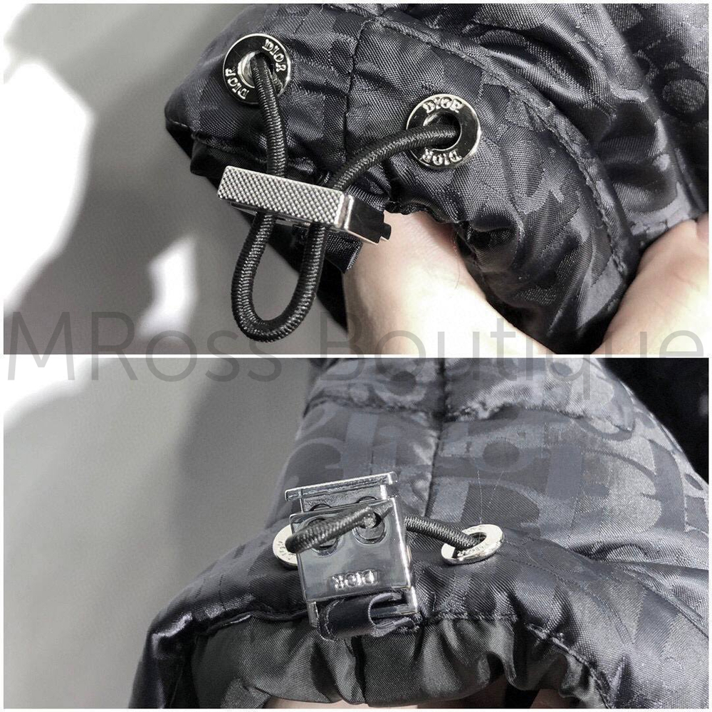 Пуховый жилет Диор Dior Oblique черного цвета