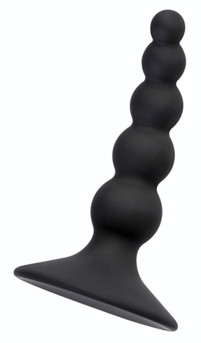 Черная анальная втулка Bootes - 10 см. (Цвет: черный)