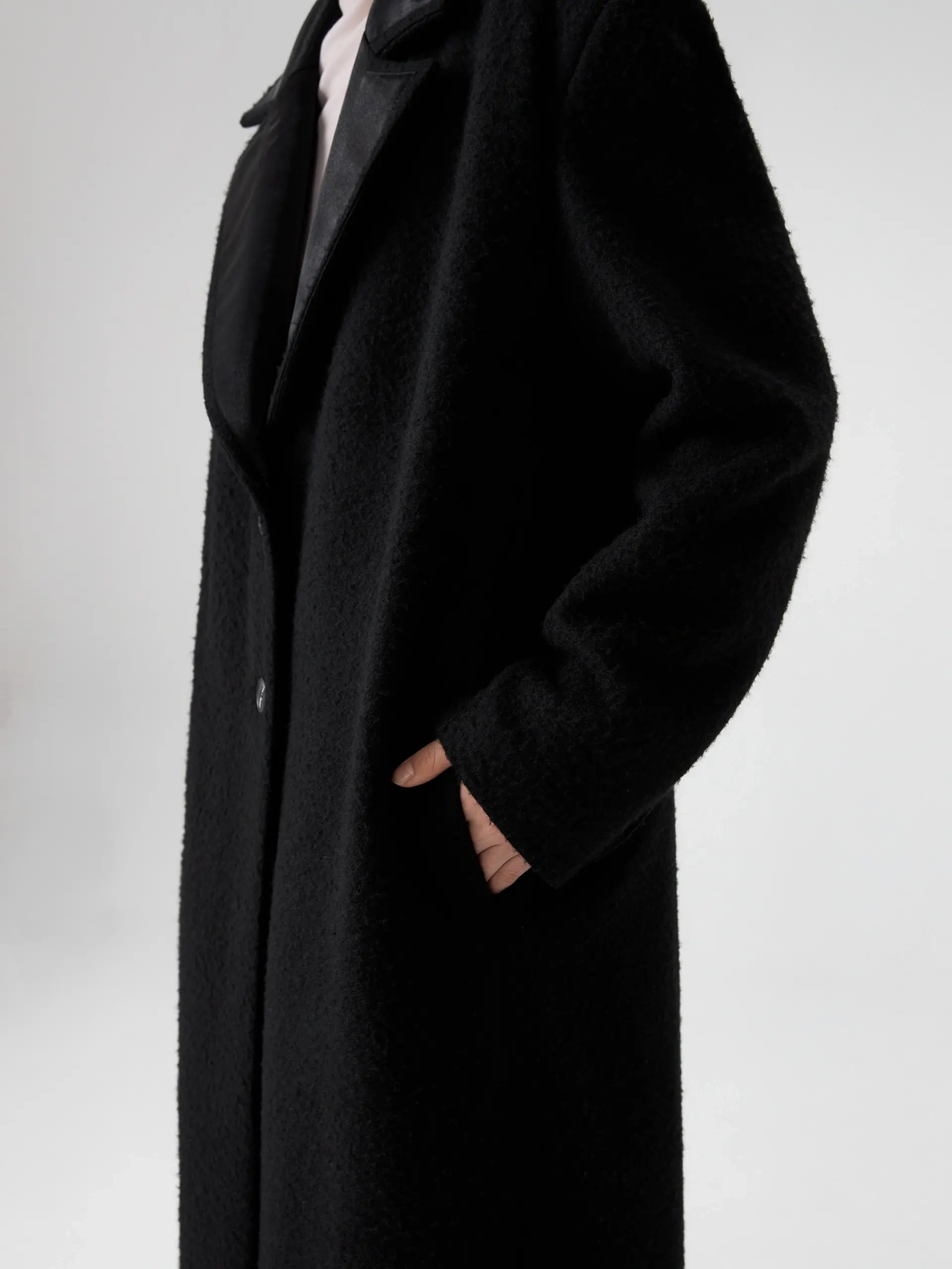 Тренч черный OLA OLA