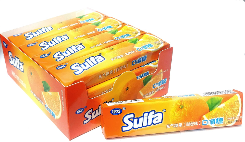 Жевательная конфета Suifa со вкусом апельсин 35г