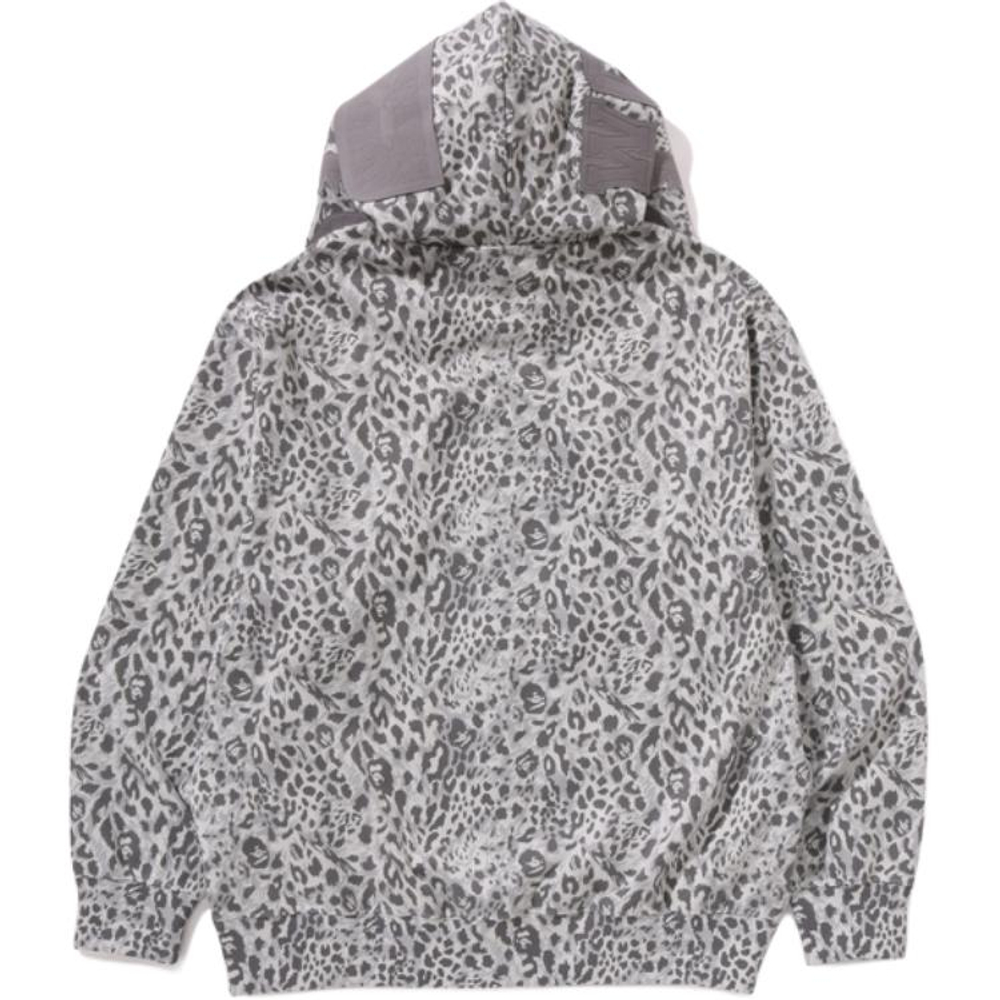 A Bathing Ape Bathing Ape Leopard Pattern Худи серый