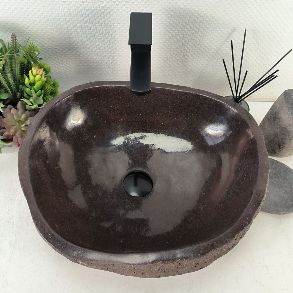 Раковина из речного камня RS-65111 49*40*15 0857