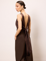 Топ блуза вечерний атласный с открытой спиной