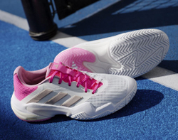 Женские теннисные кроссовки Adidas Barricade 13 W - white/ash peacoat/lucid pink