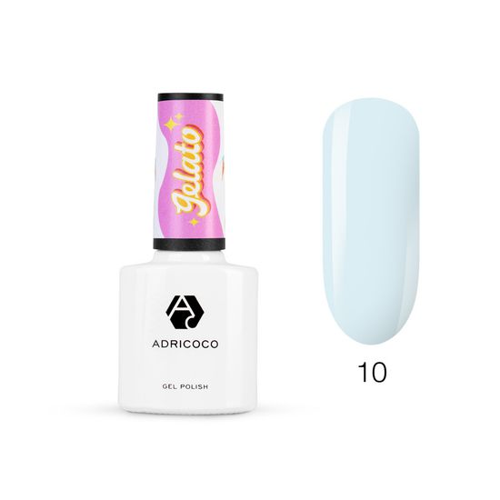 Гель-лак ADRICOCO Gelato 010 Голубая матча (8 мл.)