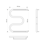Полотенцесушитель MIXLINE SIMPLE M 60х50 1'' ПОЛКА
