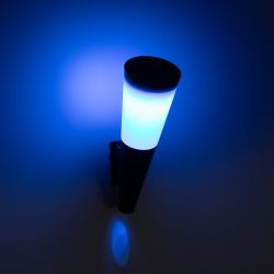 Светильник уличный ЭРА ERAFS012-09 на солнечной батарее настенный Факел RGB 1 LED | Садовые фасадные светильники