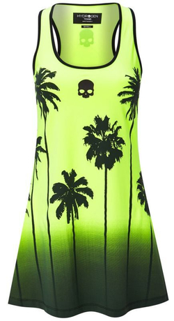 Теннисное платье Hydrogen Palm Tank Dress Woman - fluo yellow