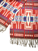 Палантин теплый с орнаментом Навахо