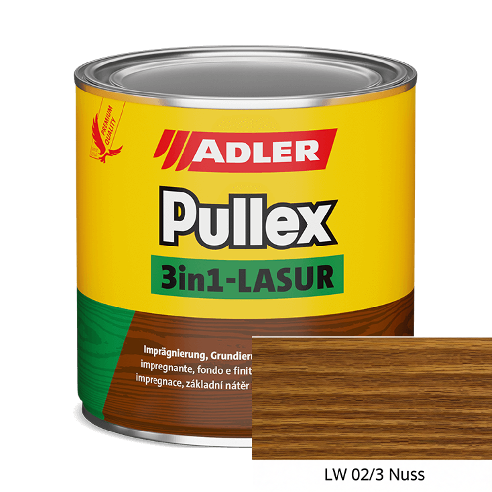 Pullex 3in1-Lasur — пропитка, грунтовка, финиш | Adler (Австрия)