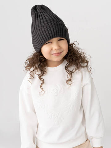 Шапка вязаная (графит)