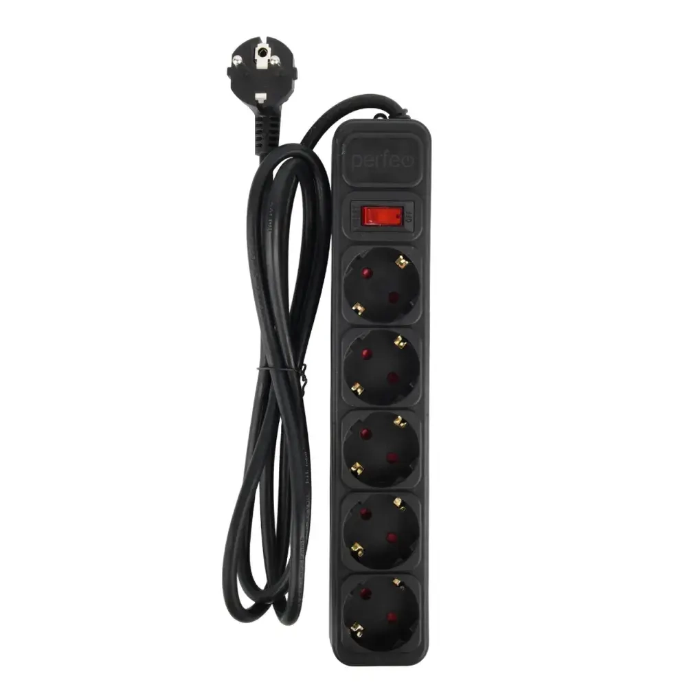 Удлинитель - сетевой фильтр REAL POWER 5,0м, 5р 16А, 3,5кВт