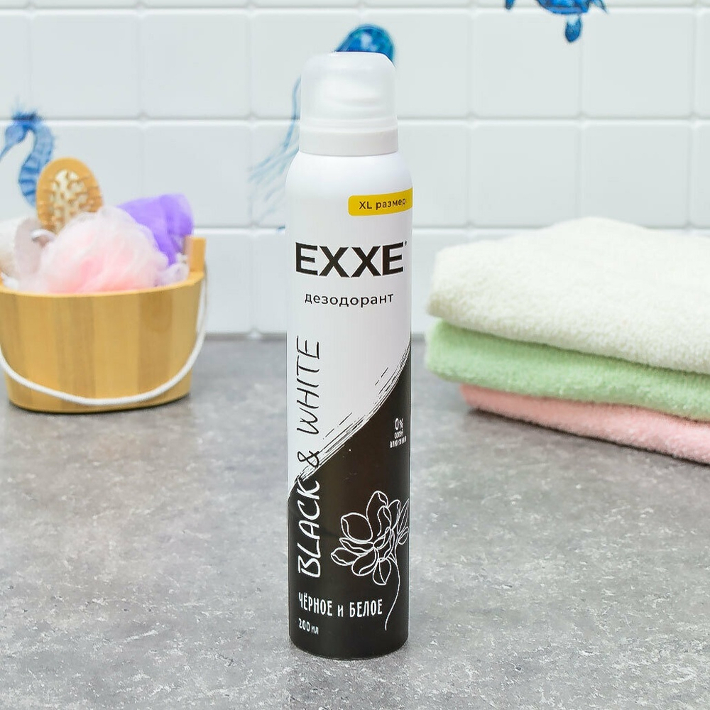 Дезодорант женский "Черное и белое. Black & White" 200мл EXXE
