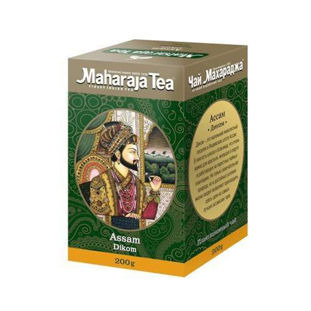 Чай Maharaja Tea индийский черный байховый Ассам Диком Assam Dikom 200 г