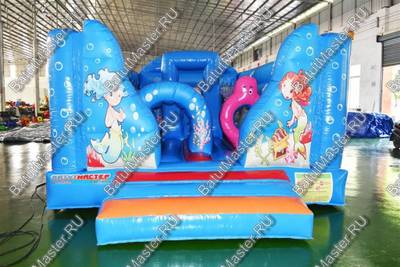 Коммерческий надувной батут "Морские обитатели"