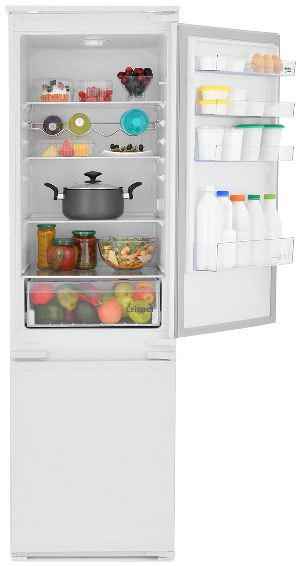 Встраиваемый холодильник Beko Diffusion BCHA2752S белый