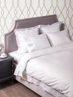 Постельное белье 2 спальное евро Bovi Venice белое Португалия