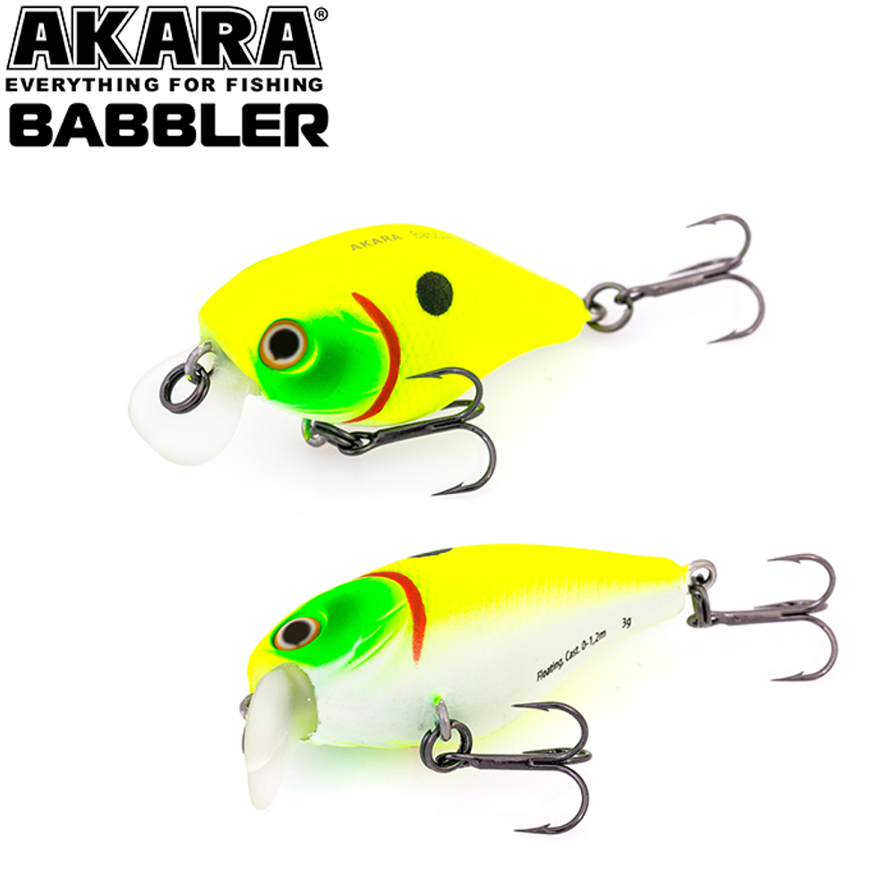 Воблер Akara Babbler 40F 3 гр. (1/9 oz 1,6 in) A96