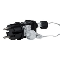 ULD-B12006-195-TTK BLUE IP44 Бахрома светодиодная с эффектом мерцания. 12м. Соединяемая. 195 светодиодов. Синий свет. Провод прозрачный. ТМ Uniel