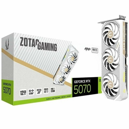 Видеокарта Zotac GeForce RTX 5070 AMP WHITE ED 12GB (ZT-B50700FQ-10P)