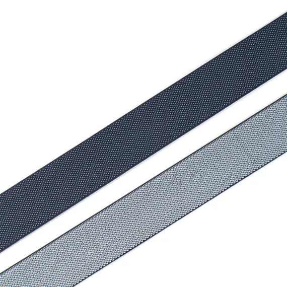 Резинка широкая, синяя/горох 35 мм, Германия