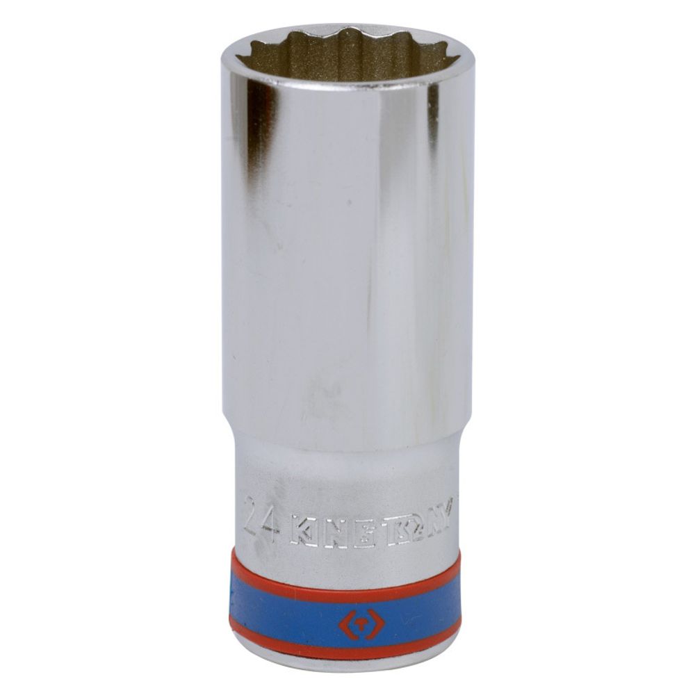KING TONY (423024M) Головка торцевая глубокая двенадцатигранная 1/2", 24 мм