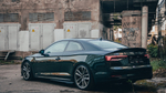 Спойлер лип крышки багажника Audi A5 (2016-2020) черный глянец