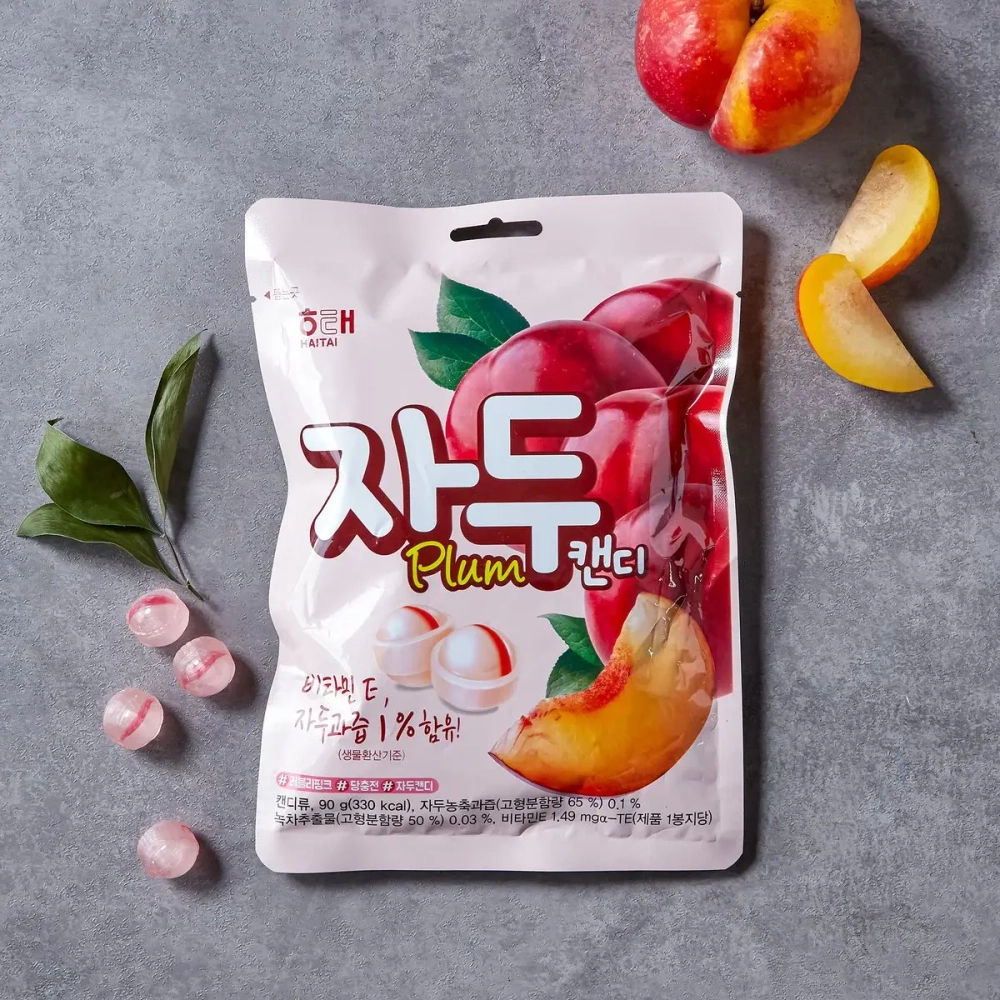 Леденцовая карамель Haitai со вкусом Сливы 130 г