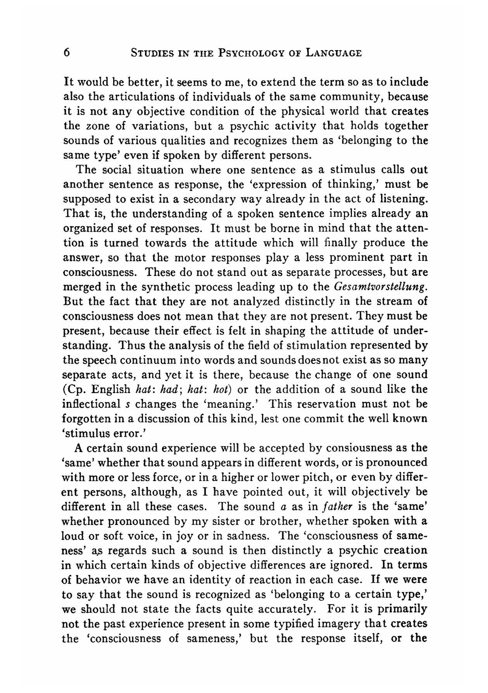 Studies in the psychology of language | Karl F. Muenzinger