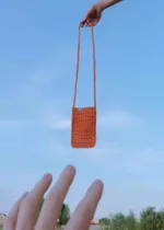 Вязаная сумочка FOS Оранжевая