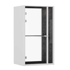 SoundCube RV UNO+ з/с-стекло SDC-1.2-GL Белый/Морская Галька/Антрацит/Прозрачный/Серый 1300*1070*2278