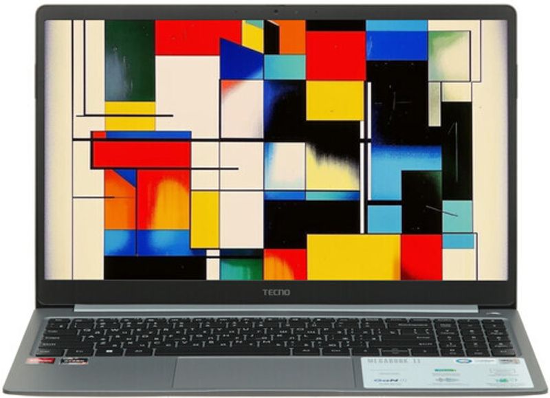 Ноутбук 15.6" TECNO AMD Ryzen 5 7430U 2.3 ГГц 16 ГБ LPDDR4 AMD Radeon Graphics Tecno Megabook T15DA