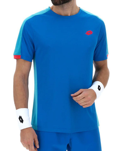 Мужская теннисная футболка Lotto Superrapida VIII - blue