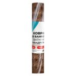 Коврик для ванны противоскользящий 70х40 см, "Квадраты", прозрачно-коричневый, ПВХ, PRIMILA (ПРИМИЛА), 700367