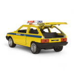 Модель ин. мет. "Lada-2108 "Спутник" полиция" 12см, свет-звук, двери, коробка 2108-12-SLPOL-YE (Технопа