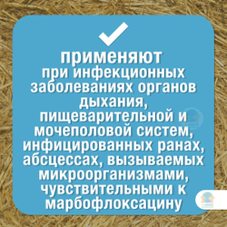 БЕЛКАРОЛИН Марбобел 2%, раствор для инъекций, для лечения молодняка сельскохозяйственных животных, собак, кошек и кроликов, 50 мл. Марбофлоксацин.