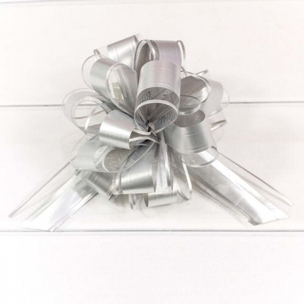 
          Бант Для Упаковки Подарка Ажурный 5 Х 5 См (Серебро)