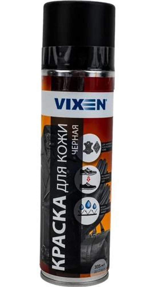 Краска для кожи VIXEN 335мл черная Краска для кожи VIXEN 335мл черная