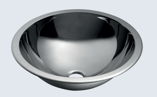 Раковина встраиваемая круглая Ø355 мм нерж. сталь NOFER 13030.S.PLANA матовый