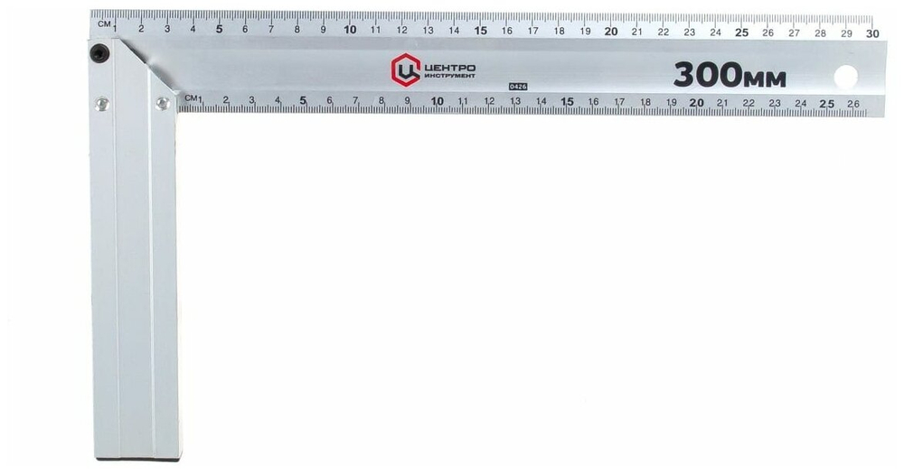 Угольник Центроинструмент 0426, алюминиевый, 300 мм Центроинструмент 3344519 .