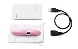 Лиловый вибратор Mia Petal Pink с зарядкой от USB (LELO)