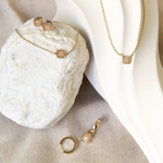 Серьги Coeur de Lion Cream jade (June) 1301/21-1424