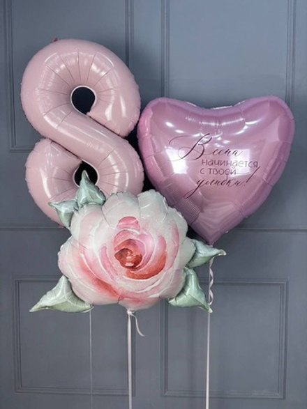 Фонтан из шаров Весна начинается с тебя