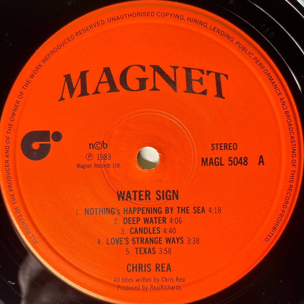 Chris Rea - Water Sign (Скандинавия 1983г.)